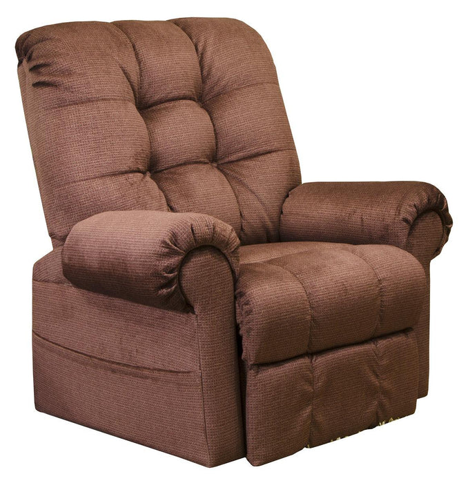 Catnapper Furniture Omni Power Lift Chaise Recliner in Merlot