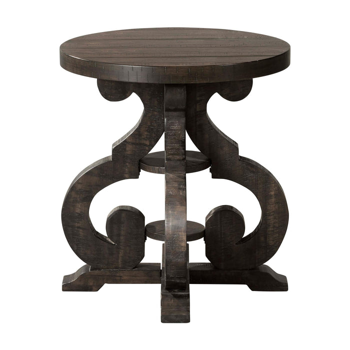 Stone Chair Side Table w/ PU Base