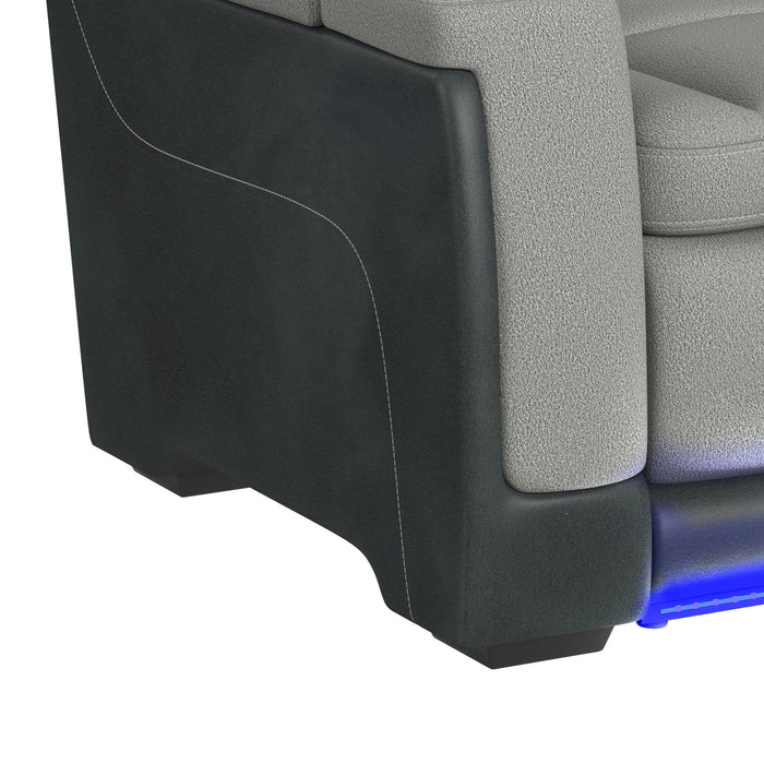 Lantana Power Motion Recliner with Power Headrest, Led, Wireless Charger and Cup Holder