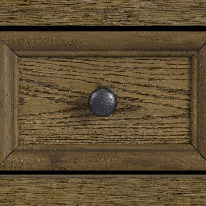 Heritage & Home Square Coffee Table with Casters in Oak Brown