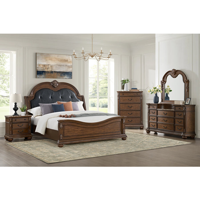 Cadenza Dresser and Mirror Set in Brown