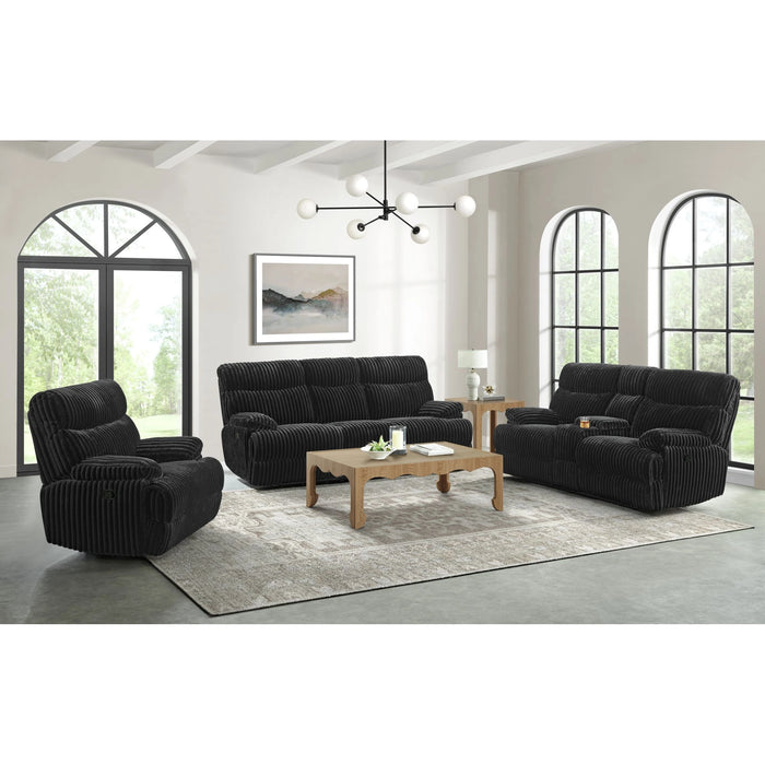 Admiral Living Room Set in Masis Black