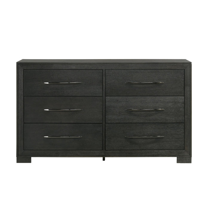 Allan 6-Drawer Dresser in Black