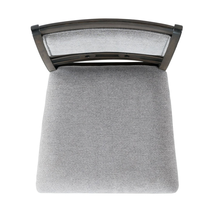 Amherst Counter Side Chair W/Fabric Cushion Dark Finish (2 Per Pack)