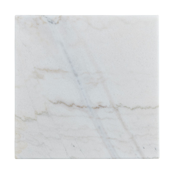 Beckley End Table Complete in White Marble Top