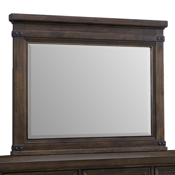 Colorado City Dresser and Mirror Set in Charcoal