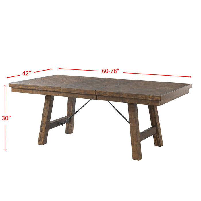 Jax 5pc Dining Set-Table, 4 Upholstered Side Chairs