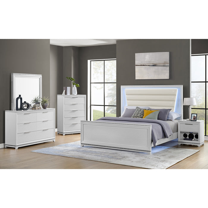 Denmark 5-Drawer Chest in White