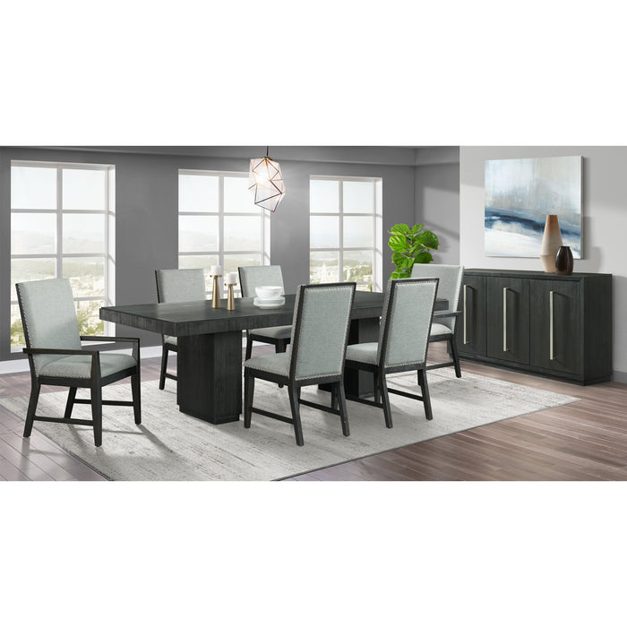 Donovan Upholstery Arm Chair Dark (2 Per Pack)