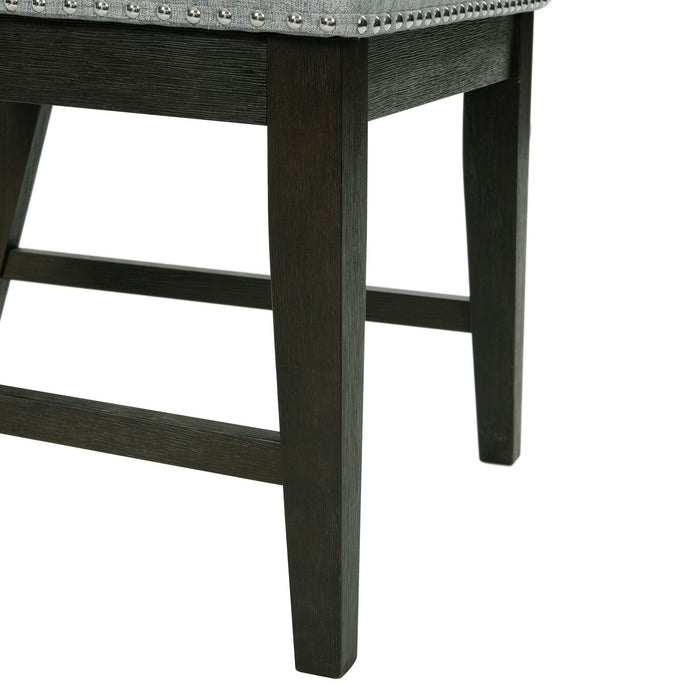 Donovan 5PC Standard Height Dining Set-Table and Four Side Chairs in Gray