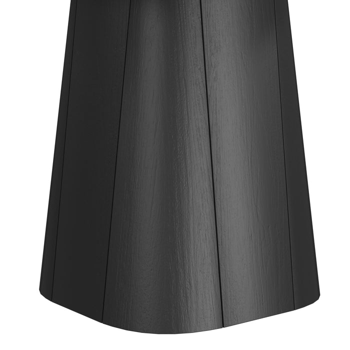 Edison 2PC Occasional Table Set in White and Black-Coffee Table & End Table