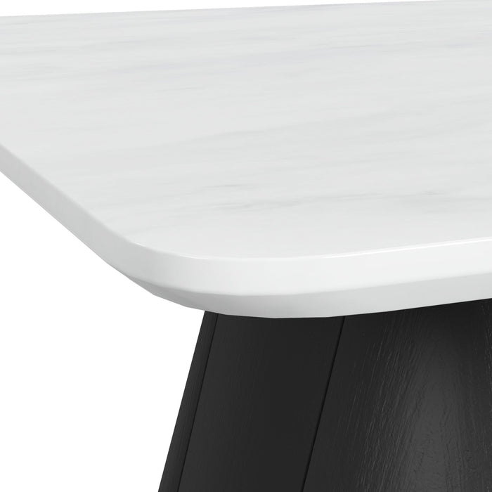 Edison Coffee Table in White and Black