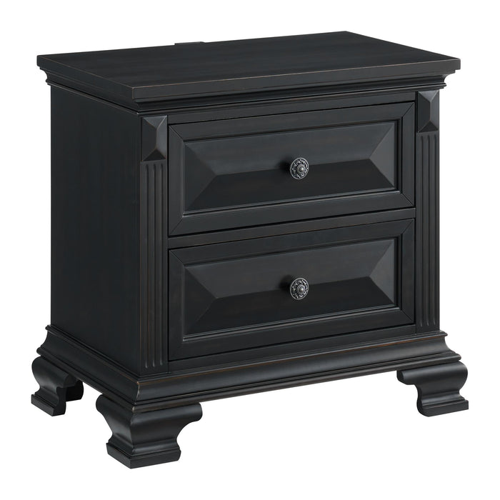 Bridgestone 2-Drawer Nightstand with USB