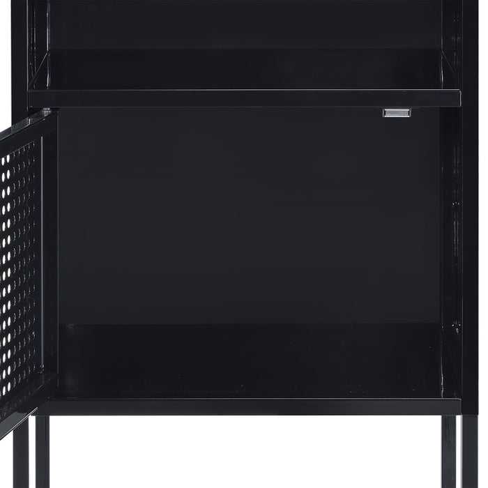 Ember Nightstand (C-1094) BLACK NIGHTSTAND W/ USB