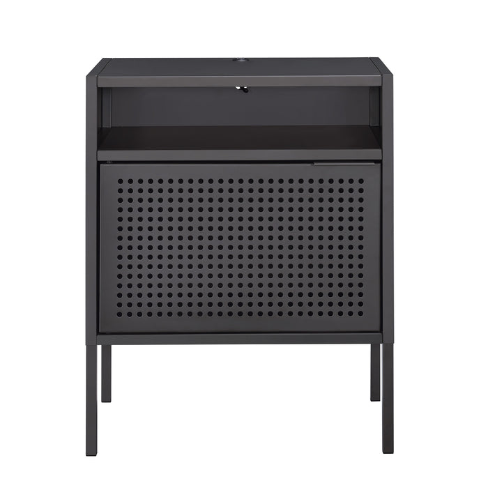 Ember Nightstand (C-1094) GREY NIGHTSTAND W/ USB