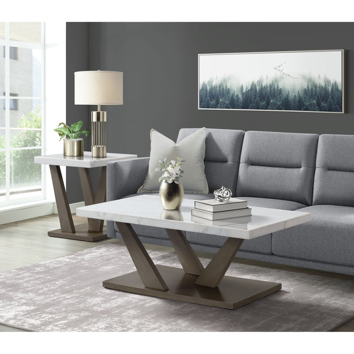Greta 2PC Occasional Table Set-Coffee Table & End Table