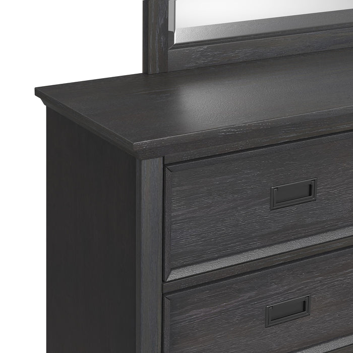 Hampton Kids Dresser and Mirror Set