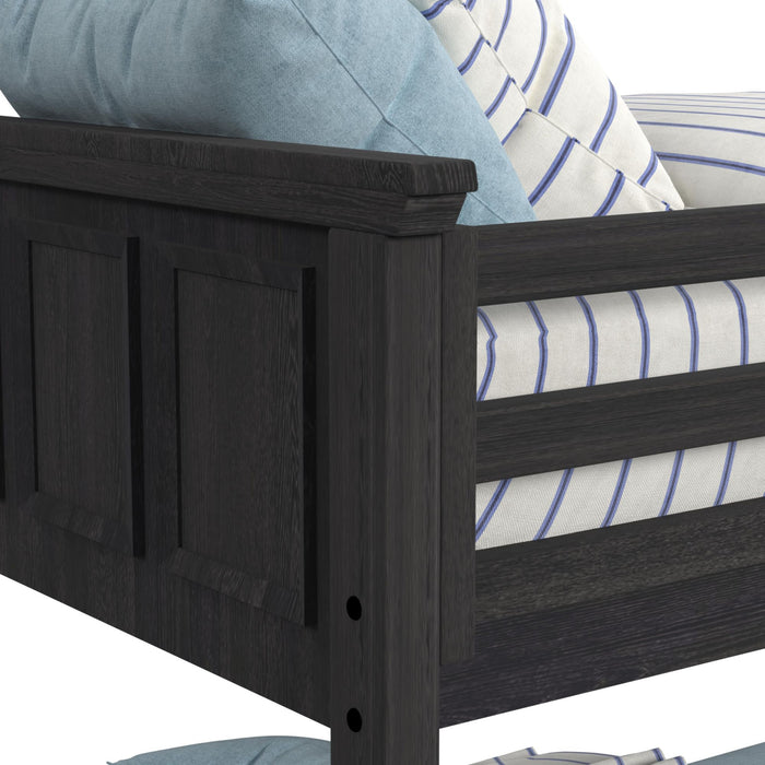 Hampton Kids Over Bunk with Ladder and Trundle Bedroom Set