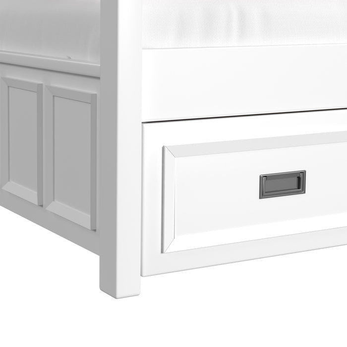 Hampton Kids Over Bunk with Ladder and Trundle Bedroom Set