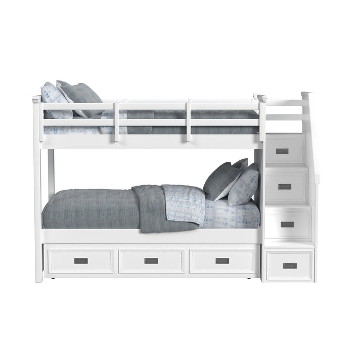 Hampton Kids Over Bunk with Staircase and Trundle