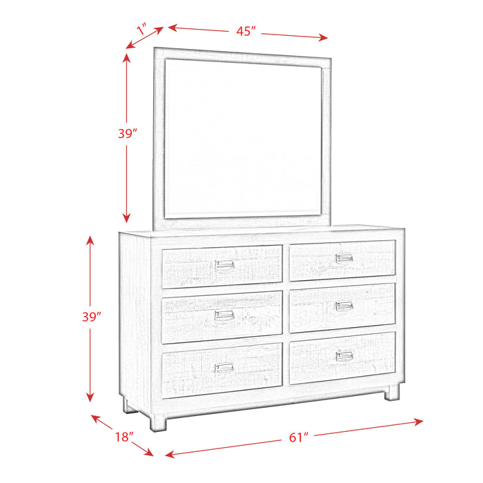 Harlington 6-Drawer Dresser w/ Mirror Set