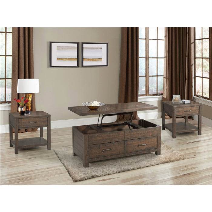 Jax 3PC Occasional Table Set-Lift Top Coffee & Two End Tables