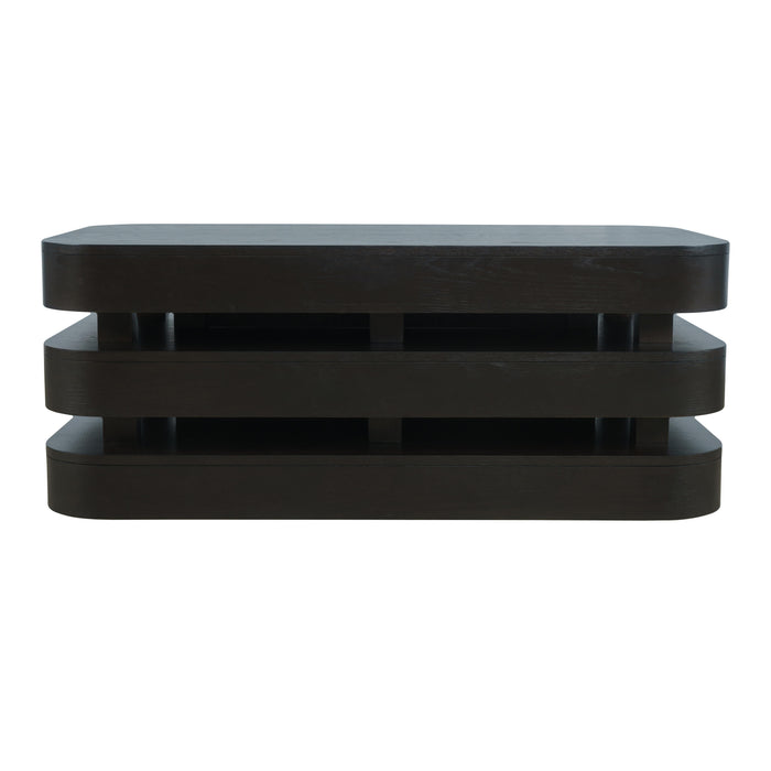Brix Rectangular Cocktail Table With Casters