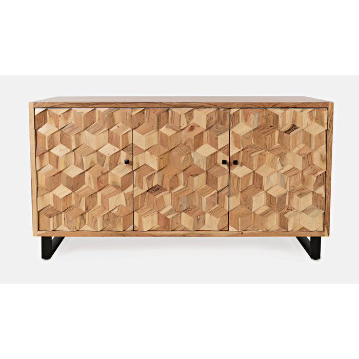 Geometrix 3 Door Accent Cabinet