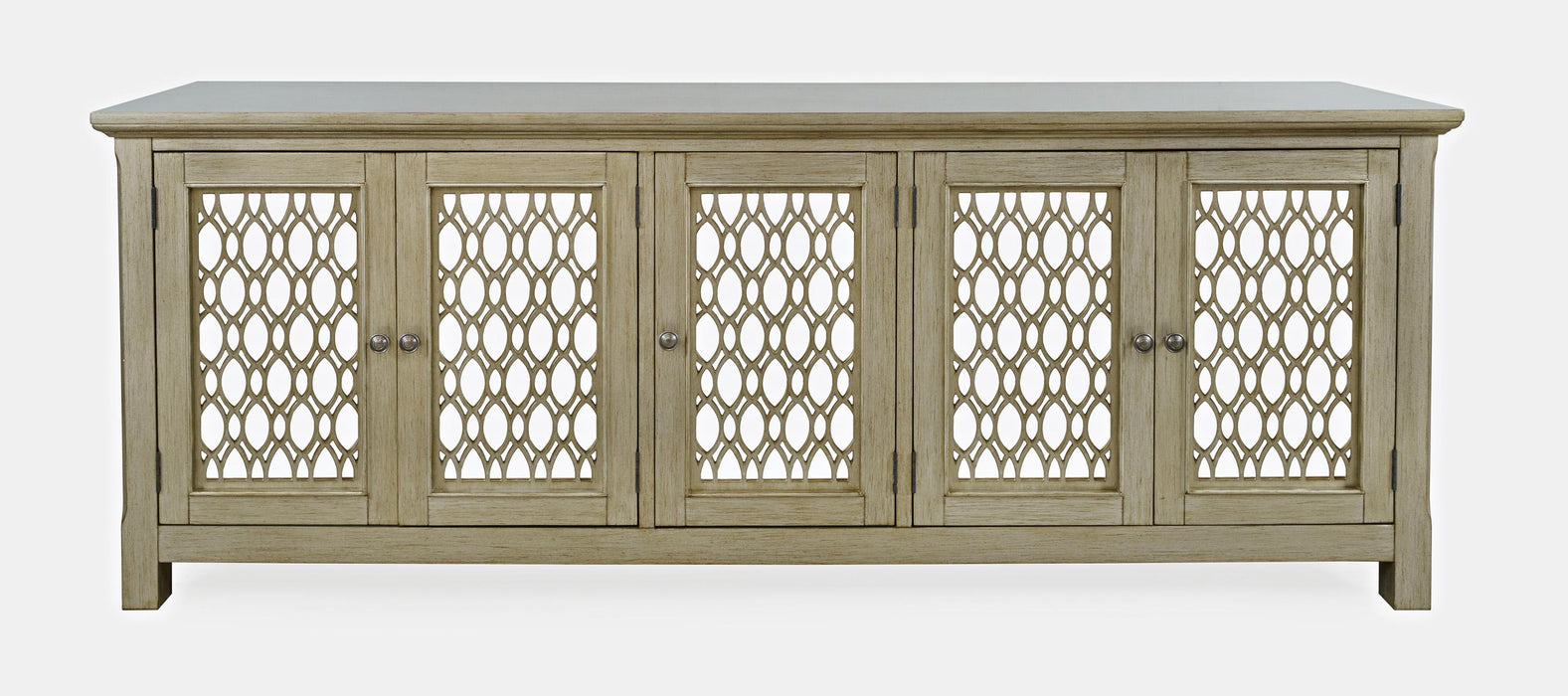 Isabella 86 inch Mirrored Accent Cabinet