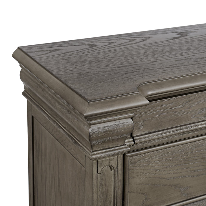 Kings Court 10-Drawer Dresser in Grey
