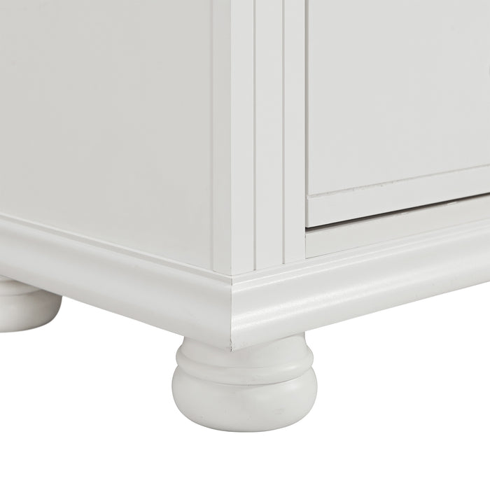 Kona 5-Drawer Chest in White