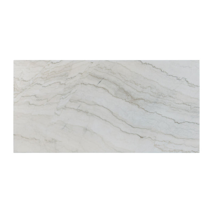 Lakeview Rectangular Standard Height Dining Table in White Marble