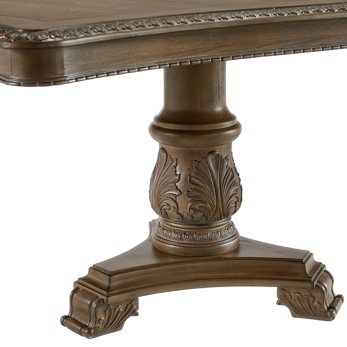 Madison Park Rectangular Dining Table with 2 18" Leaves in Walnut