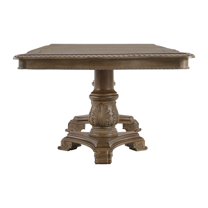 Madison Park Rectangular Dining Table with 2 18" Leaves in Walnut