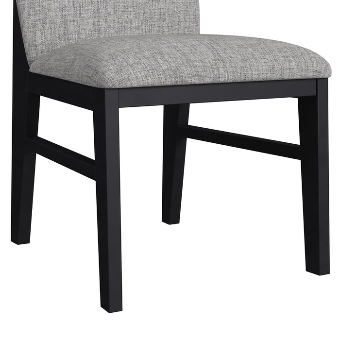 Marlene Standard Height Dining Set in Black-Table and Four Chairs