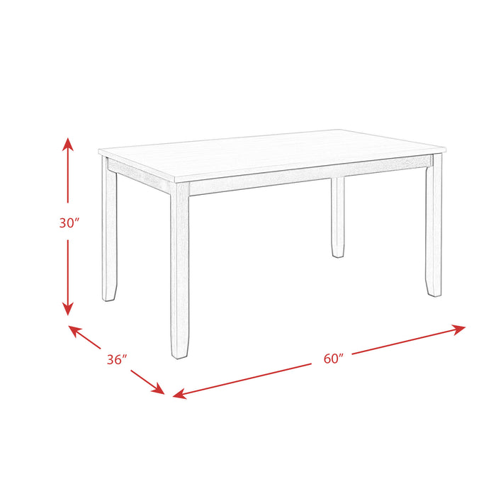 Martin 6 PC Dining Set (Black Base)