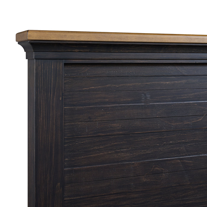 Montrose Storage Bedroom Set in Espresso & Brown