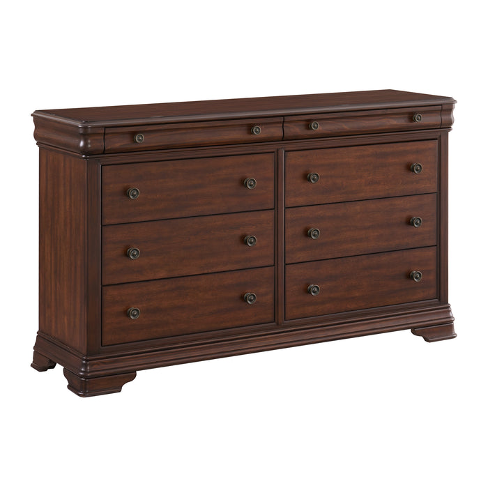 Phillipe 8-Drawer Dresser in Cherry
