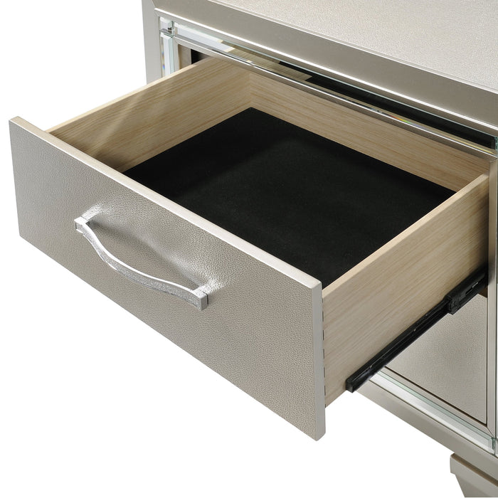 Platinum Platform Storage Bedroom Set