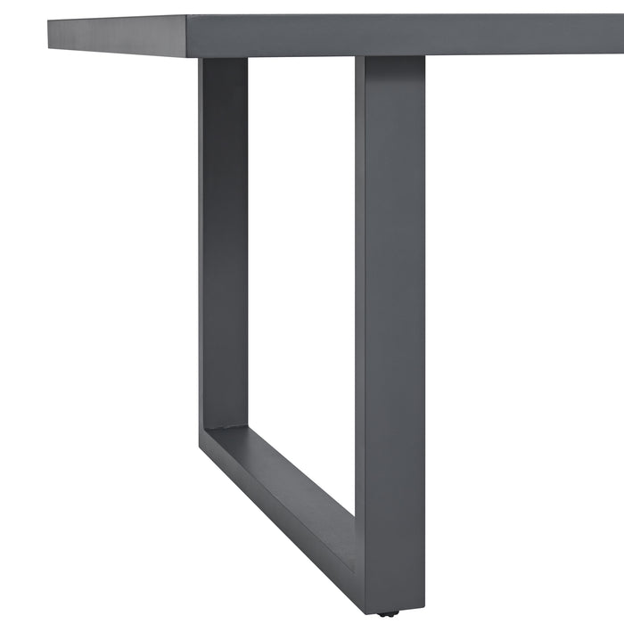 Playa Standard Height Dining Set in Dark Grey-Table and Four Chairs
