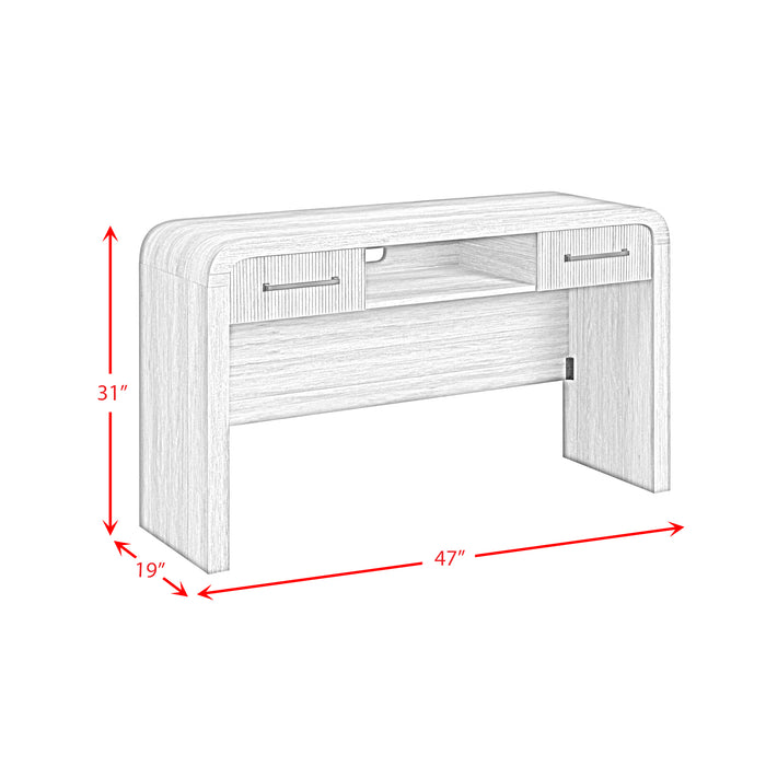 Ridgemont Dressing Table in Black with Grain