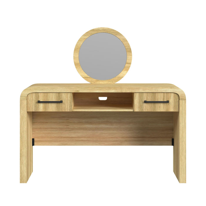 Ridgemont Dressing Table and Mirror in Natural