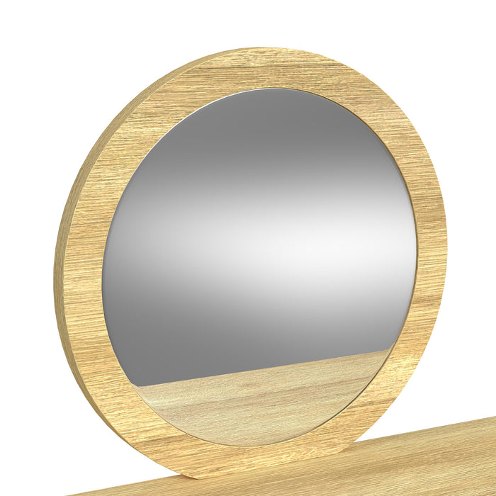 Ridgemont Dressing Table and Mirror in Natural