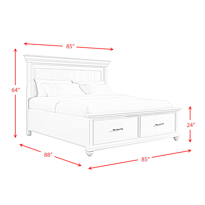 Slater Platform Storage Bedroom Set Black