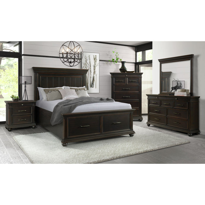 Slater Nightstand w/USB Black