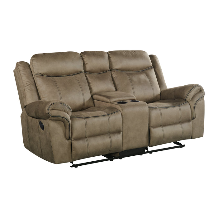 Sorrento 3PC Living Room Set in T101 Brown-Sofa, Loveseat & Recliner