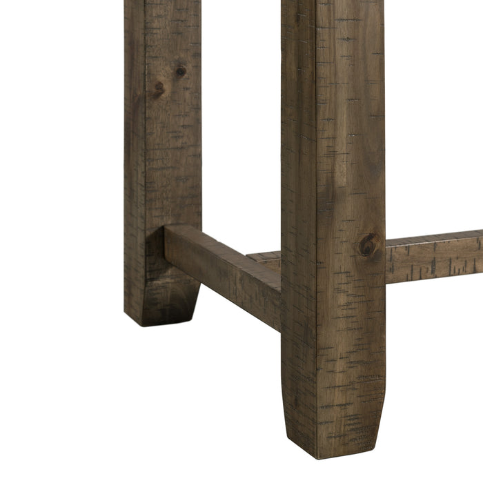 Stone Occasional Bar Table Single Pack Gray Finish (Table + Three Stools)