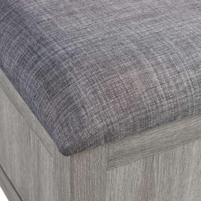 Uster Coffee Table W/Four storage Stools Grey