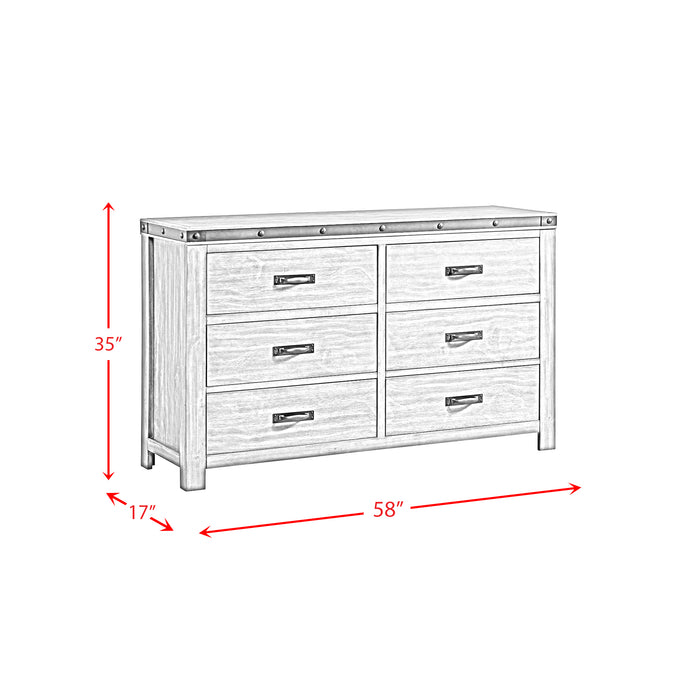 Wade Youth Dresser (6 Drawer)