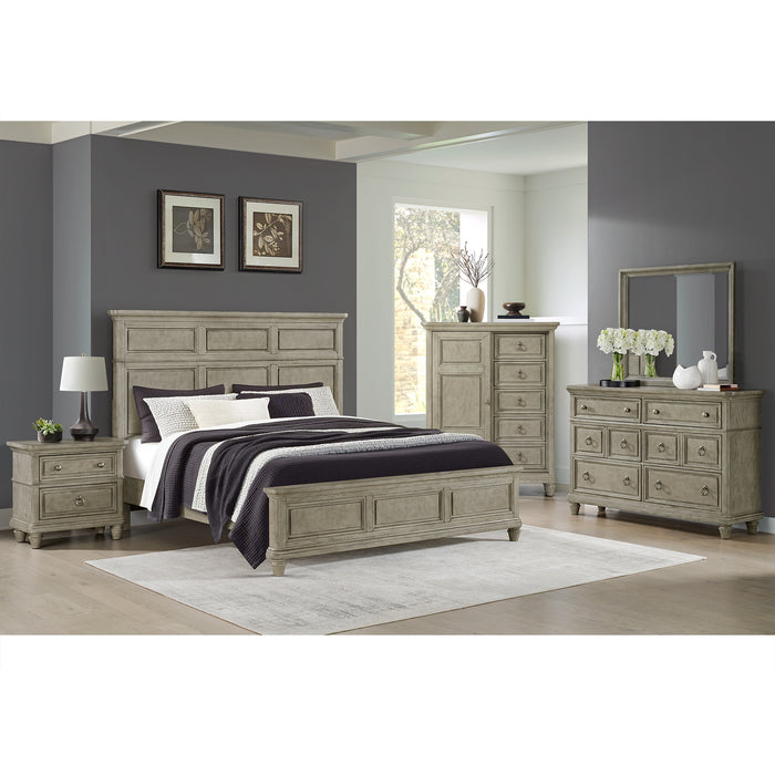Whit-Ash 6-Drawer Dresser in Light Grey